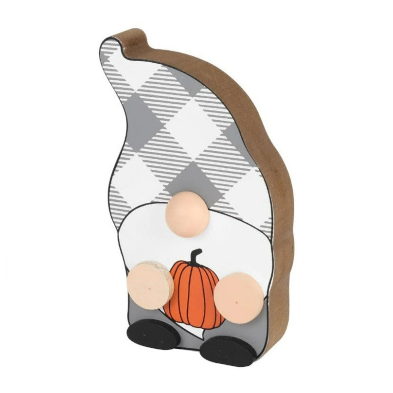 Autumn Pumpkin Gnome | Plaid
