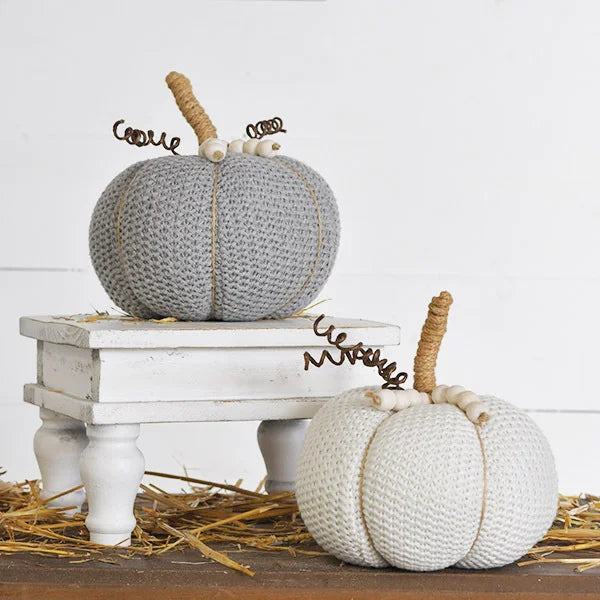Knit Beaded Pumpkin | Fabric