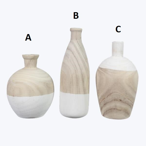 Boho Wood Vase