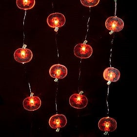 Jack-O-Lantern Battery Operated LED String Lights | 40&quot;