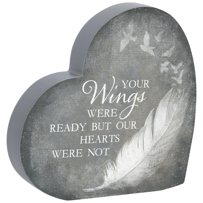 Your Wings Were Ready | Memorial Heart Sitter