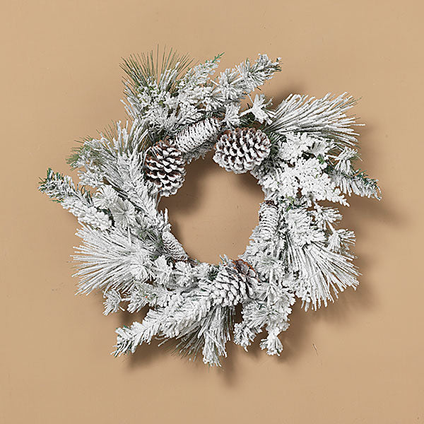Flocked Pine Wreath | 24"