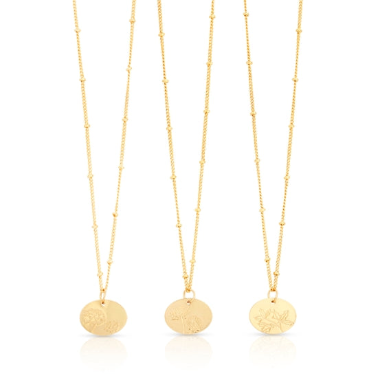 Birth Month Flower Necklace