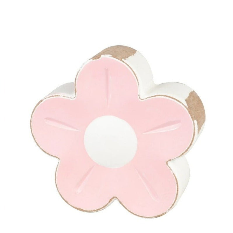 Distressed Poppy Flower Sitter | Blush Pink
