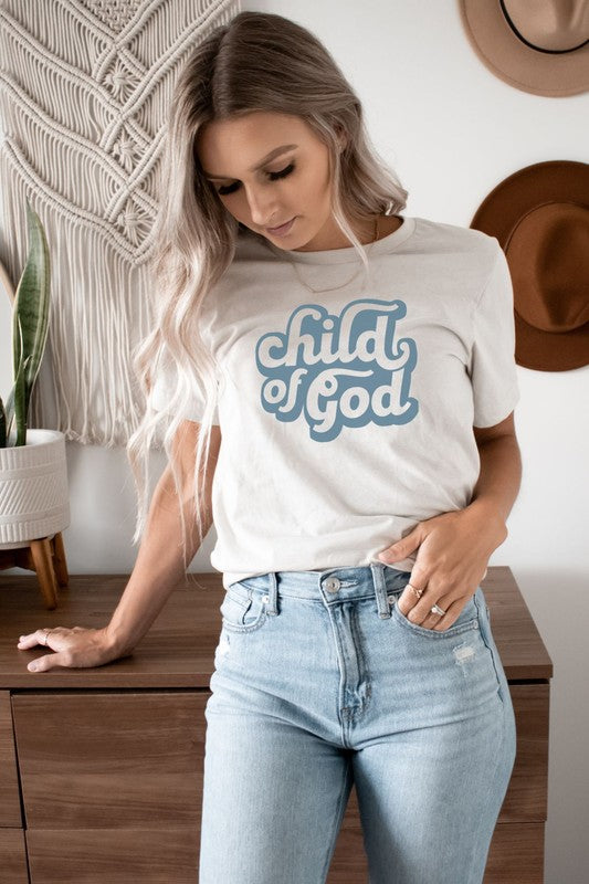 Child of God | Ladies Graphic Tee | Grey