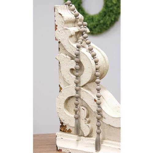 Tassel Bead Strand | Greywashed | 48"