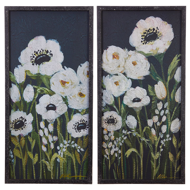 Black &amp; White Florals | Wall Art