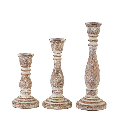 Candlestick | Distressed Wood