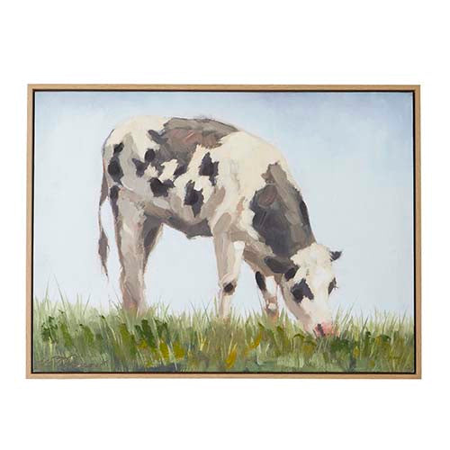 Grazing Cow | Framed Wall Art
