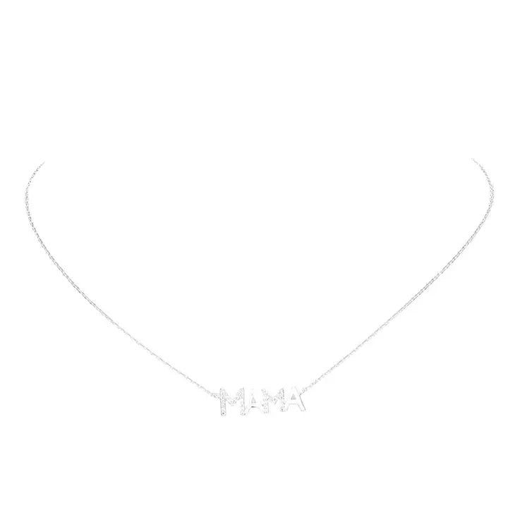 Mama Sparkle | Silver or Gold | Necklace