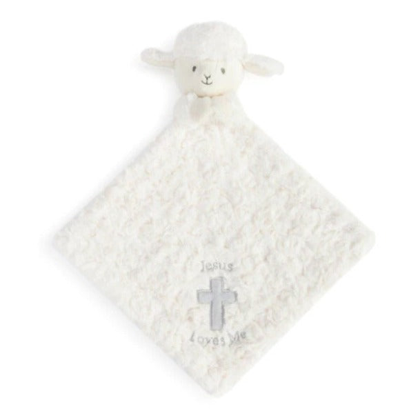 Jesus Loves Me Lamb | Blankie Rattle