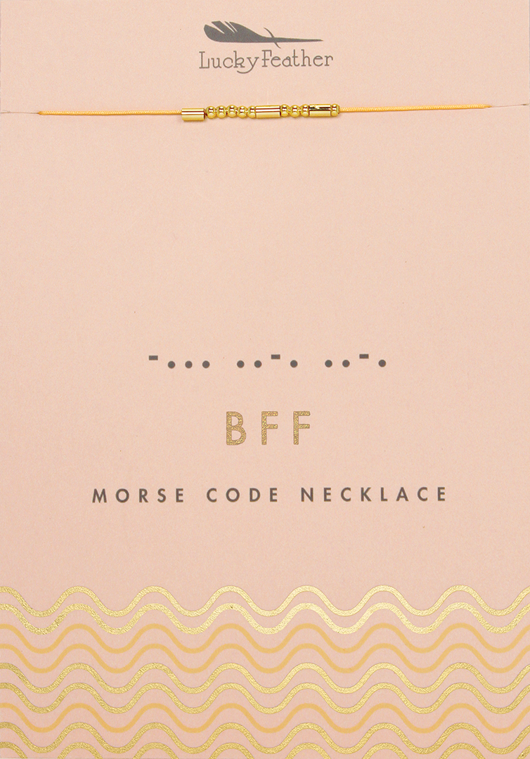 BFF | Morse Code Necklace