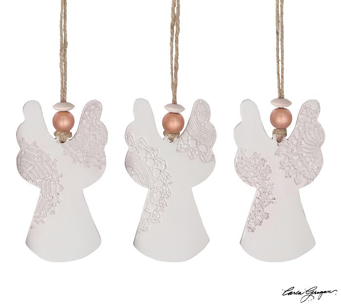 Lacey Beaded Angel | Hanger