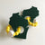 Wisconsin Teether | Green/Gold or Red/White
