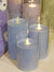 Glass Vase Candle | Blue | Battery Operated