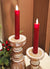 Red Taper Candle | Flicker Flame | Battery Operated