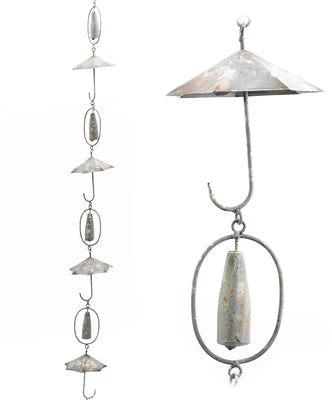 Umbrella Rain Chain | Yard Art