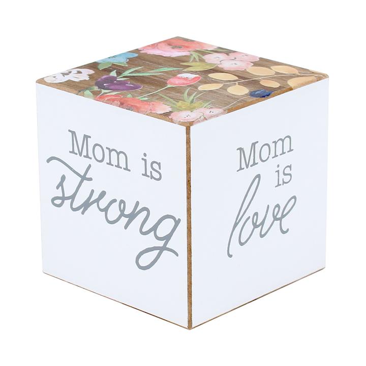 Blessed Mom Floral Cube