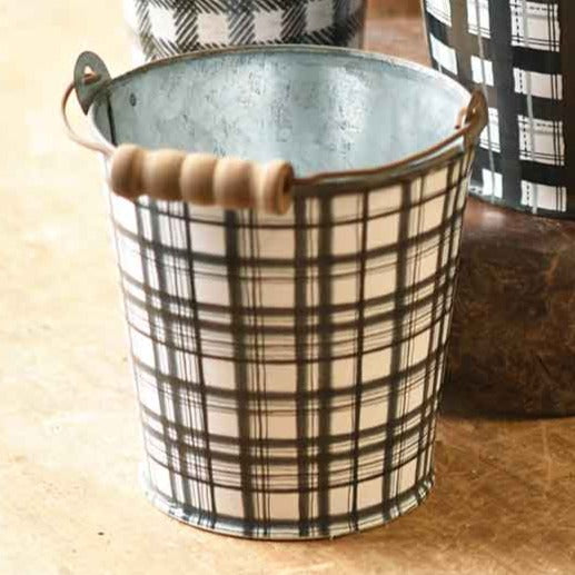 Plaid Buckets | Metal