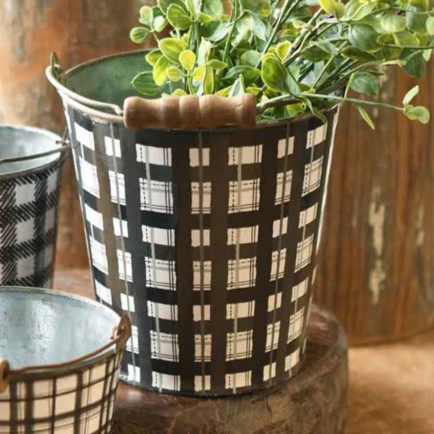 Plaid Buckets | Metal