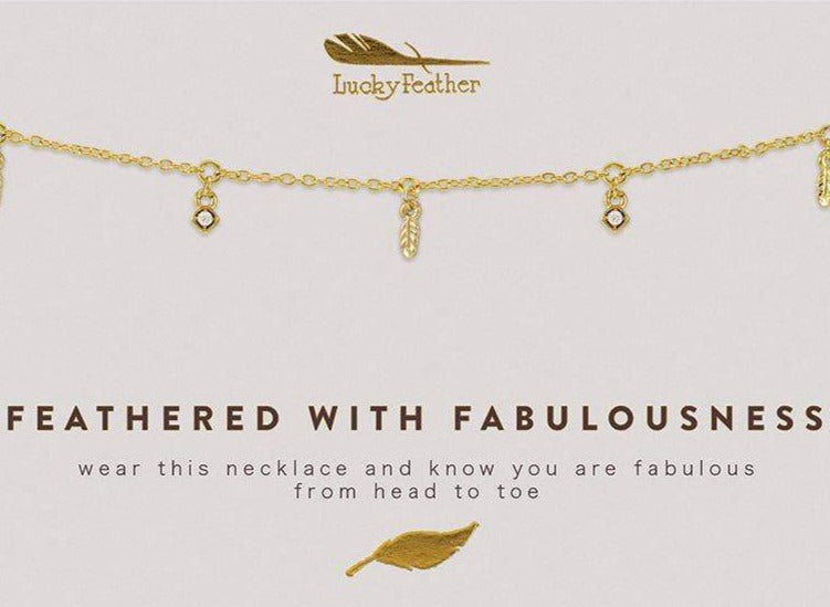 Feathered with Fabulousness | Dangle Necklace