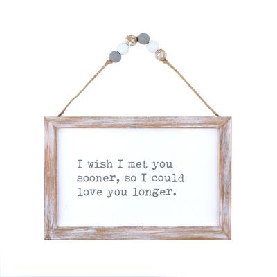 Love You Longer | Beaded Sign