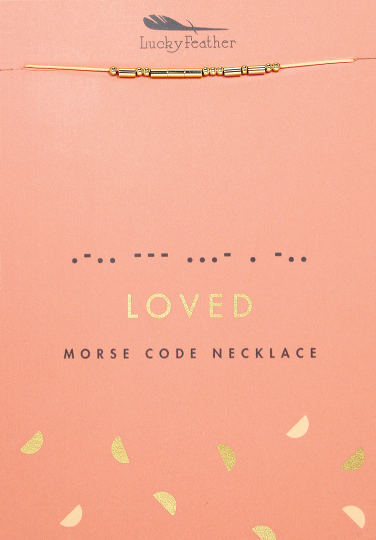 Loved | Morse Code Necklace