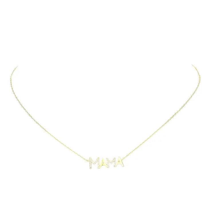 Mama Sparkle | Silver or Gold | Necklace