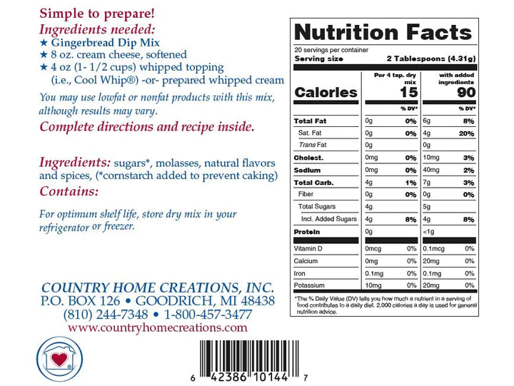 Gingerbread | Dip Mix