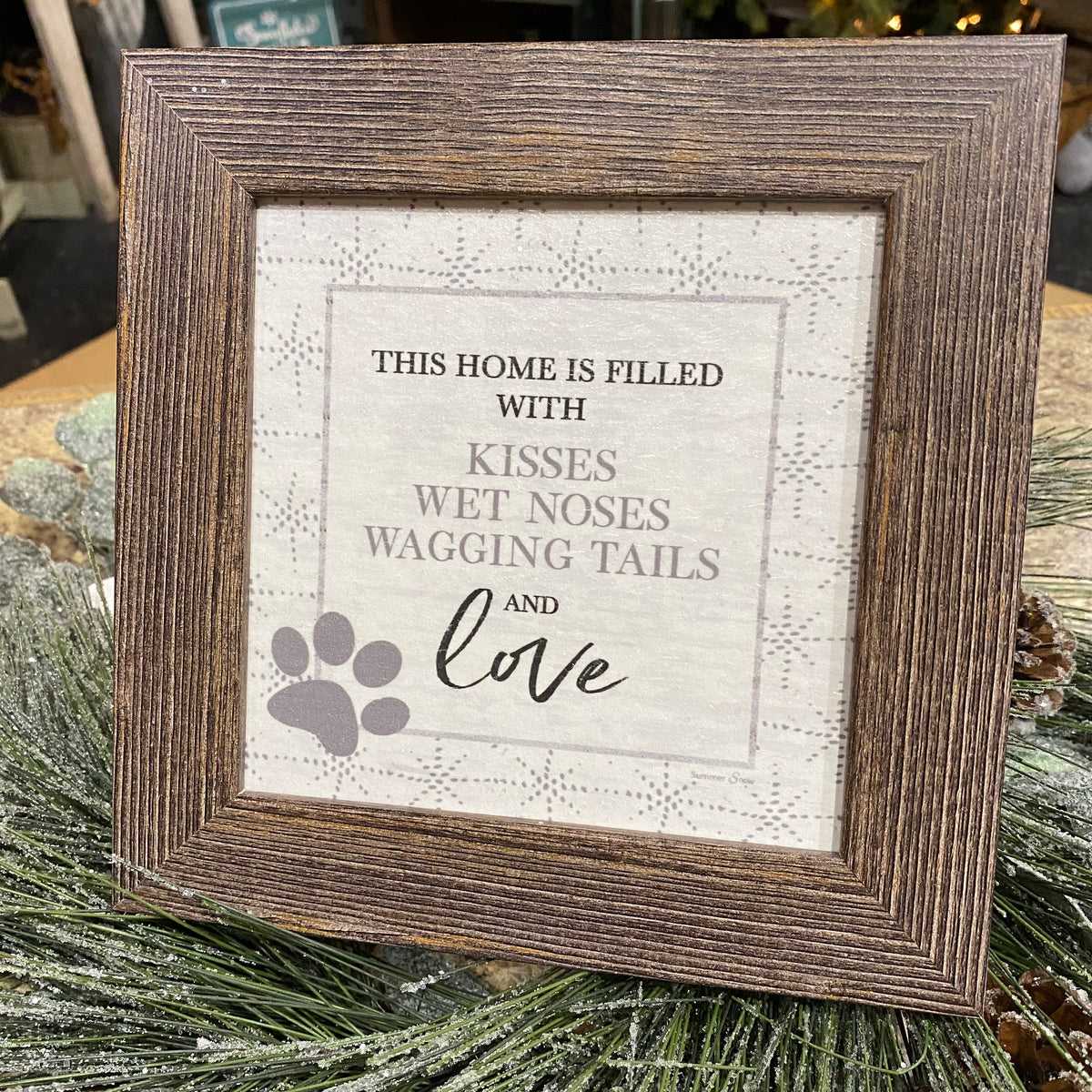 Kisses, Wet Noses &amp; Wagging Tales | Framed Art