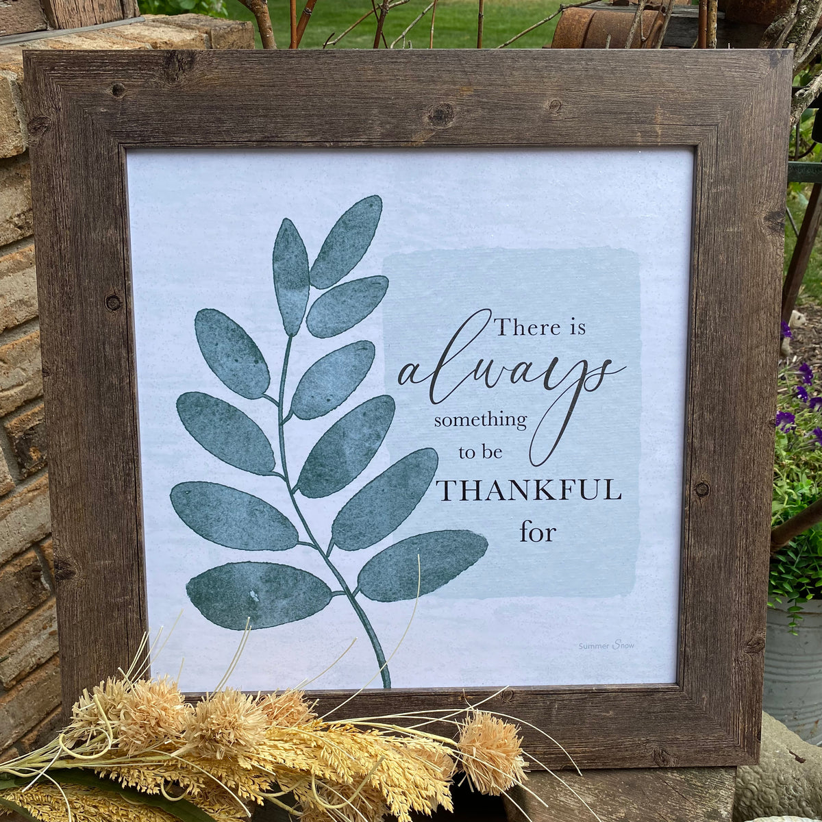 Always Something to be Thankful For | Framed Wall Art