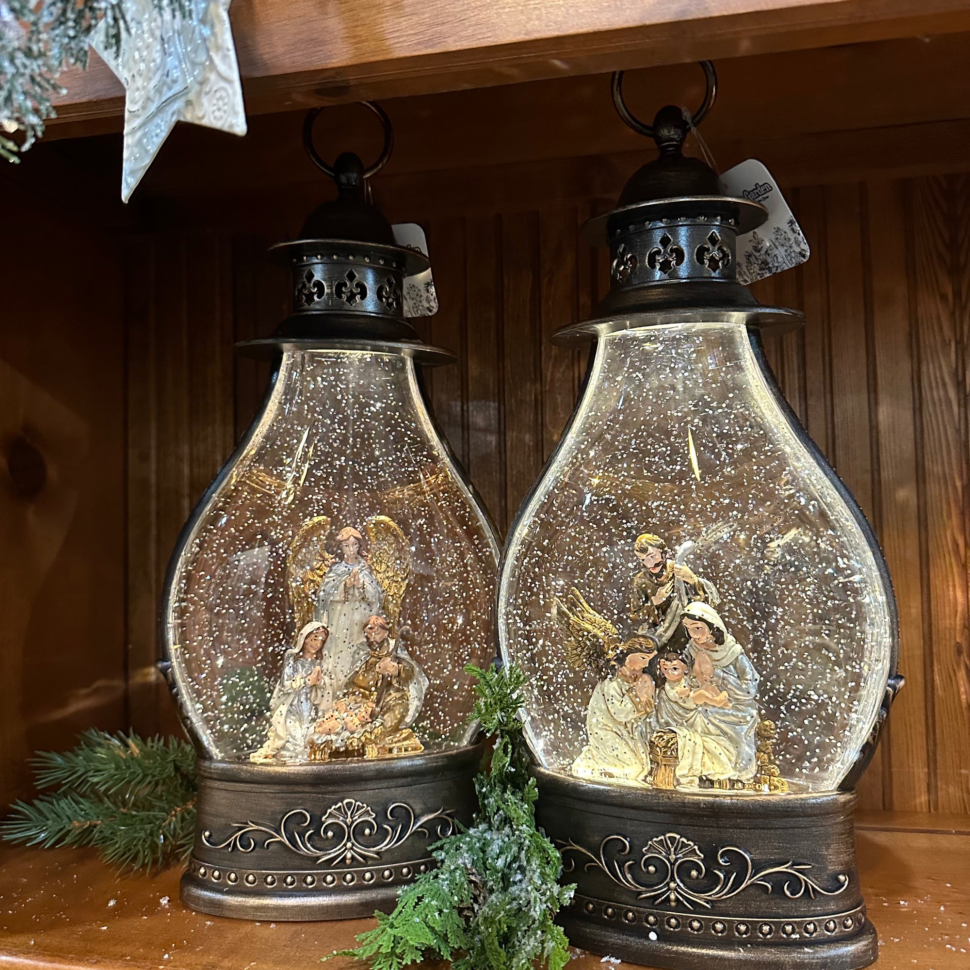 Angel Spinning Snow Globe Battery Operated The Vintage Garden