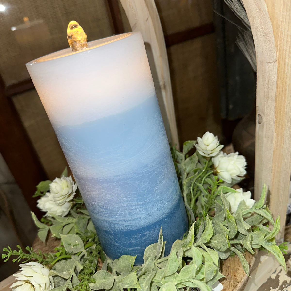 Candle Fountain | Ombre Blue
