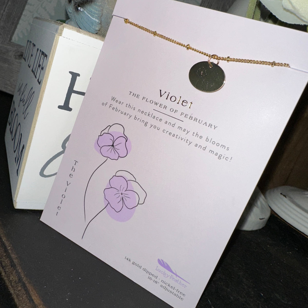 Flower Necklace Birthday {Gift Box}