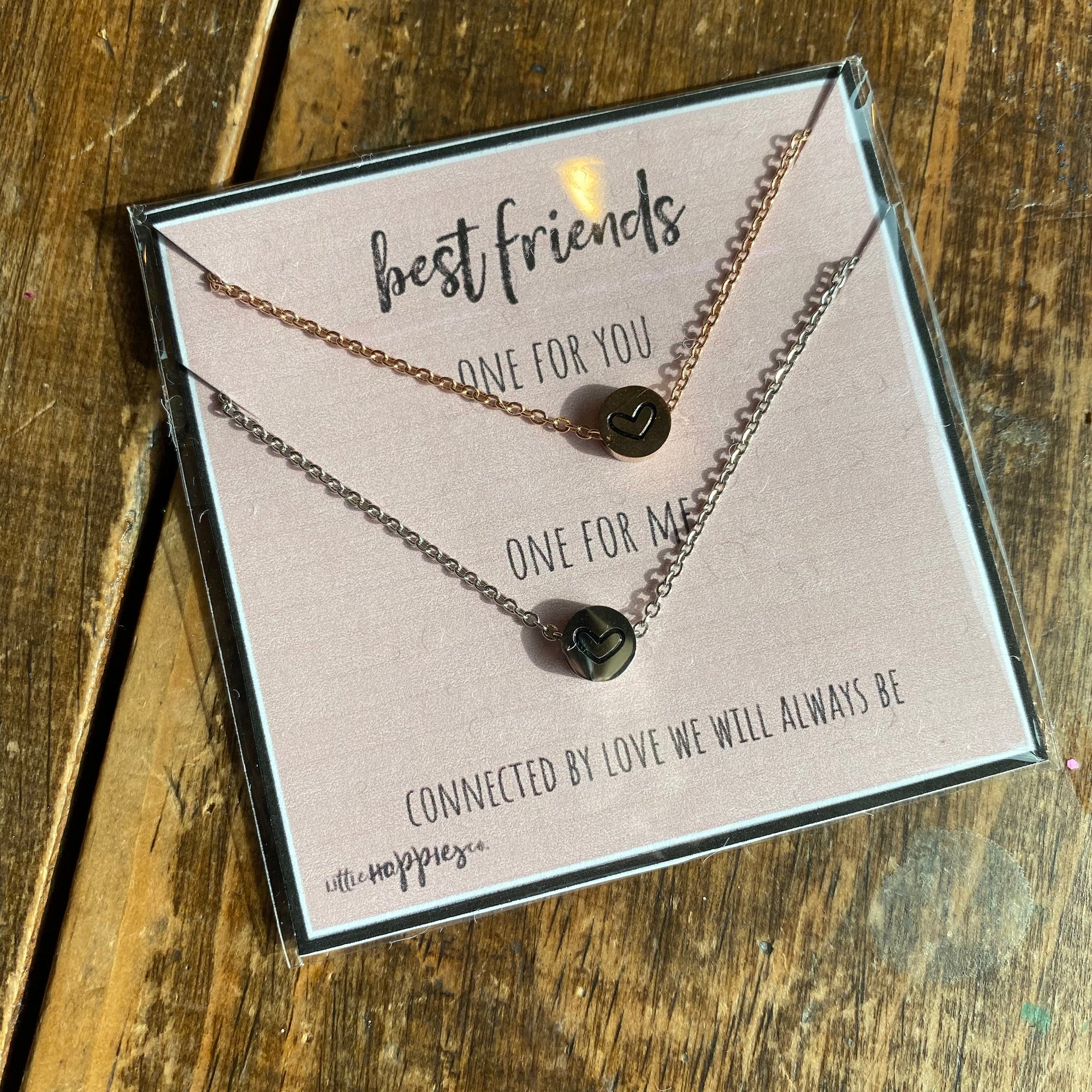 Vintage best friend necklaces deals