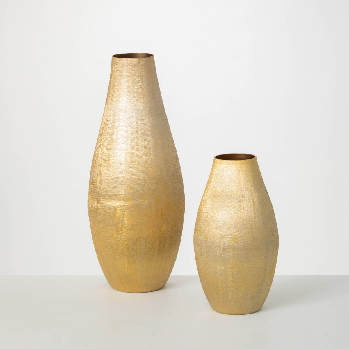 Brushed Gold Vase | Metal