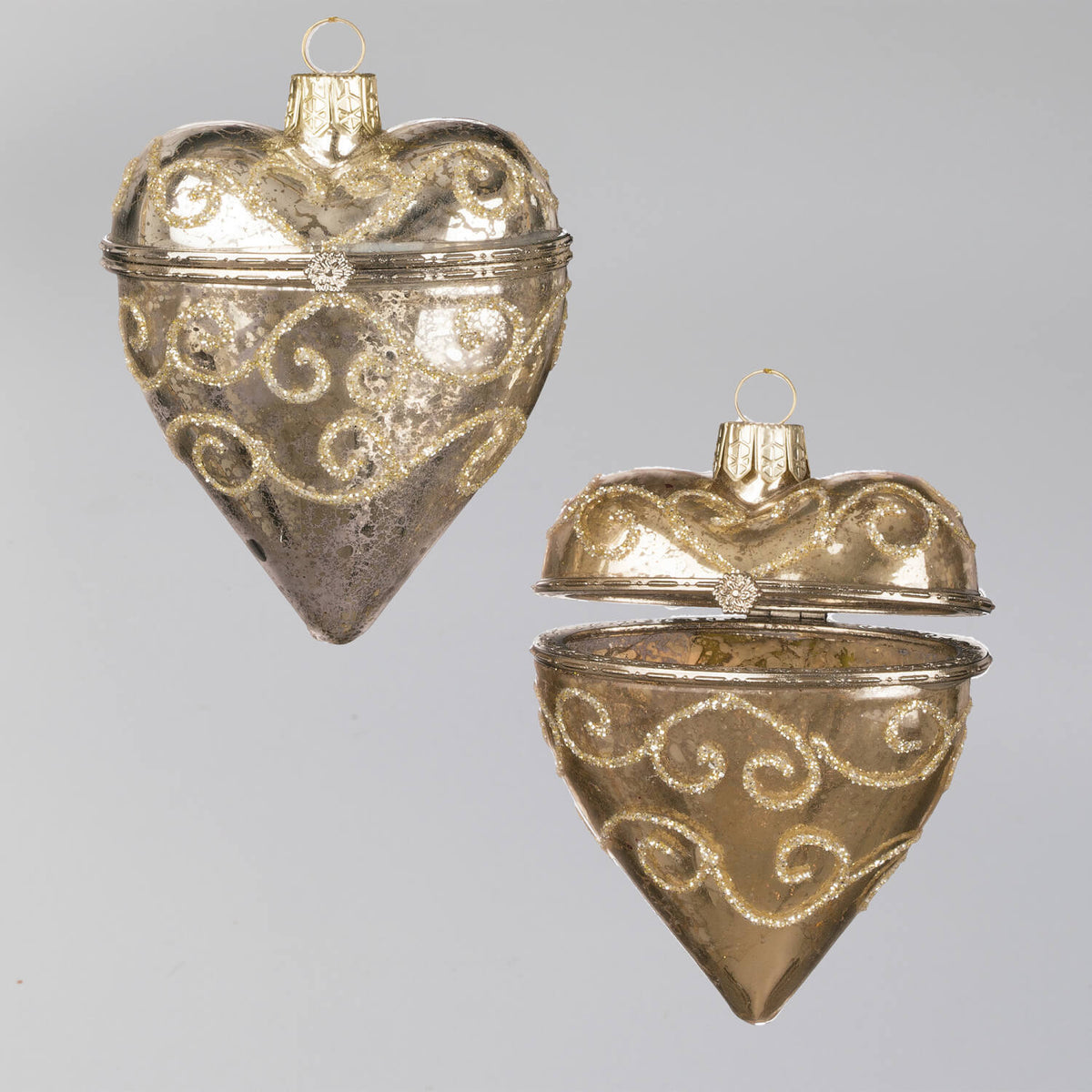 Heart Locket | Mercury Glass | Ornament