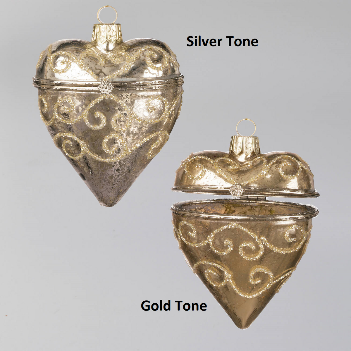 Heart Locket | Mercury Glass | Ornament